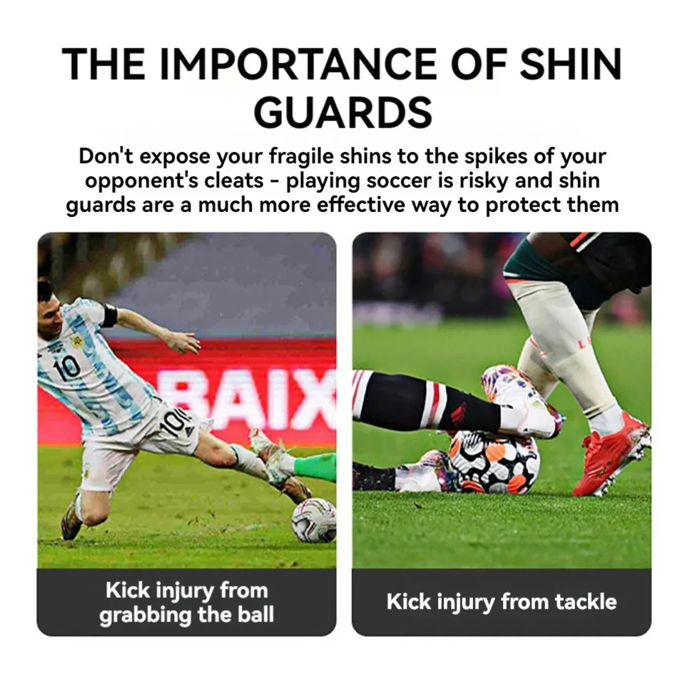Loogdeel 1 Pair Mini Shin Pads Football Training Shin  Wear-Resistant Shock-Absorbing  Football Protective Gears for Adults Kids