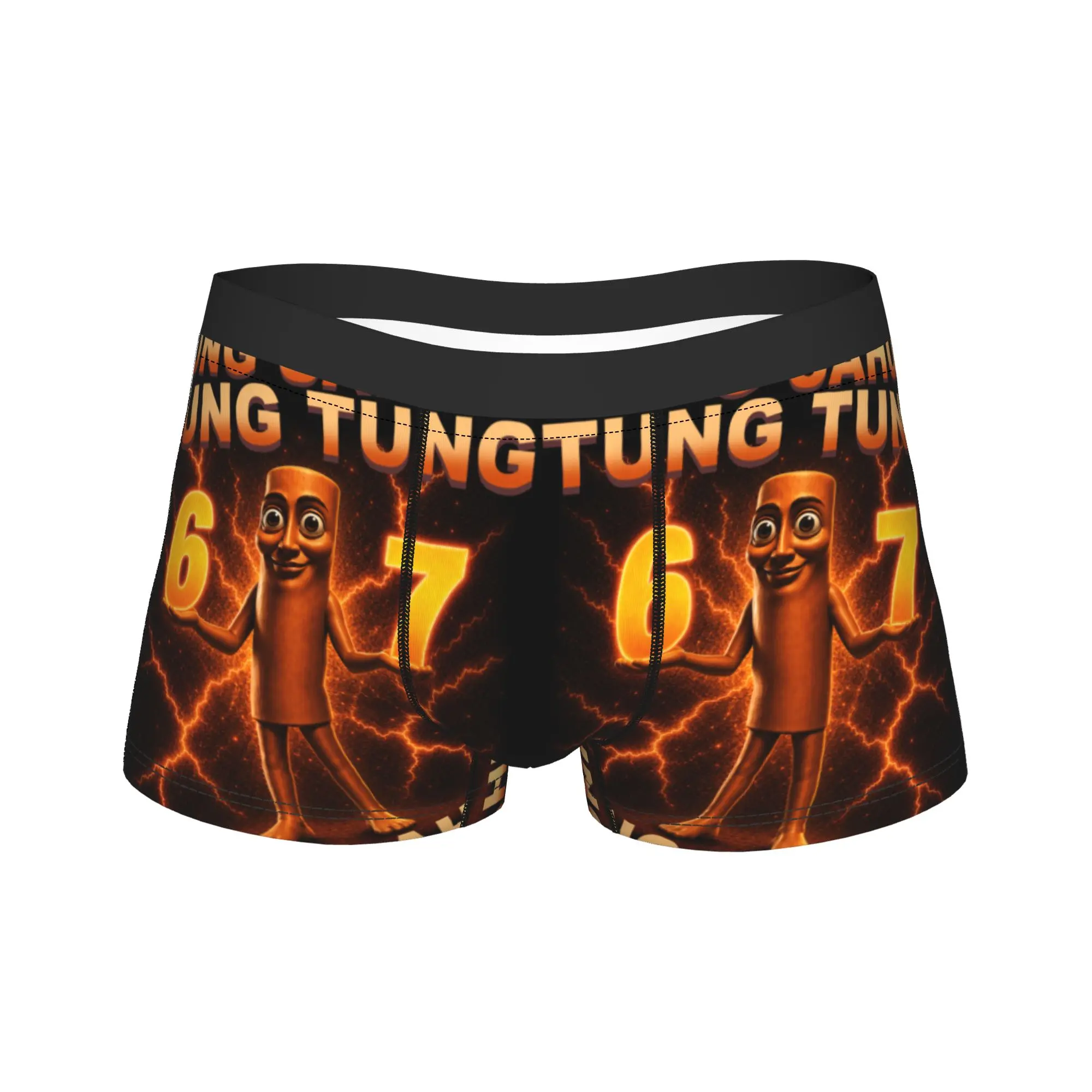 Tung Tung Tung Sahur Six Seven 67 Meme Underwear  Custom Trunk High Quality Men's Underpants Breathable Shorts Briefs Gift Idea