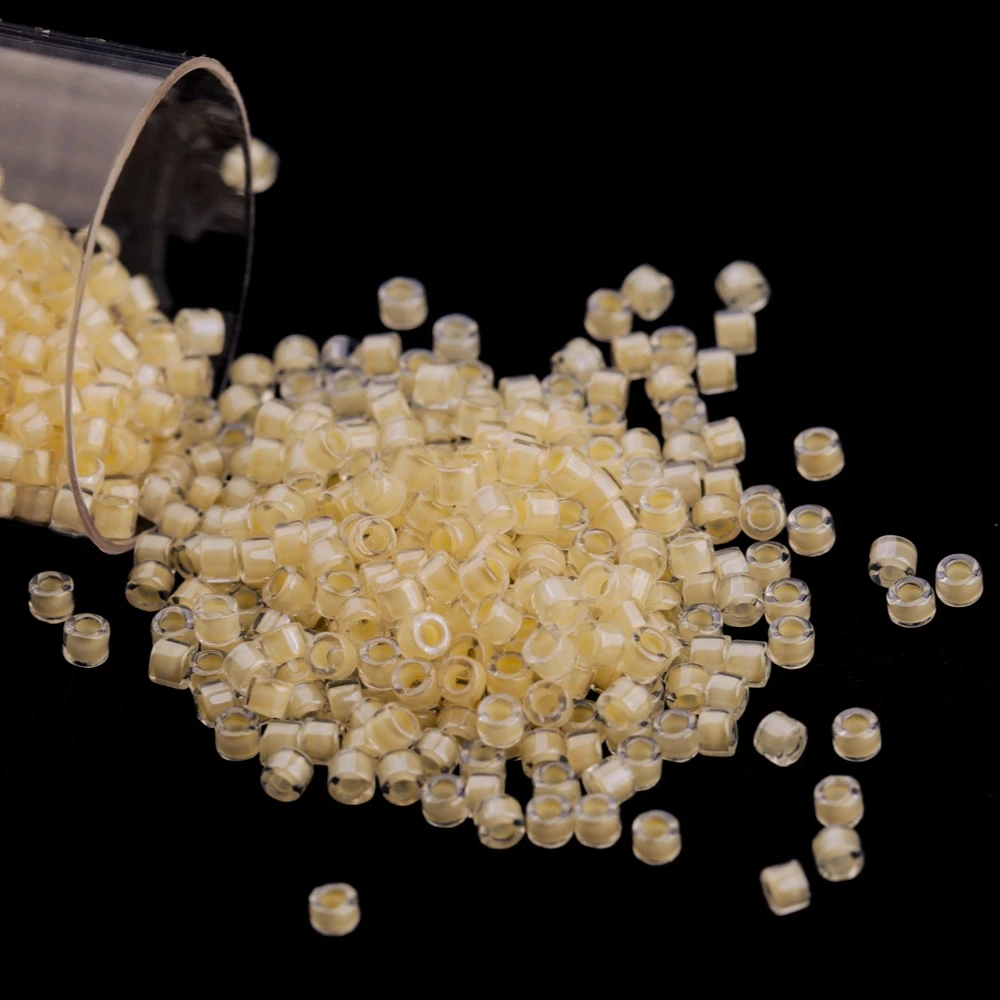 

Miyuki 11/0 Transparent Delica Beads for Needlework Color-Lined Glass Beads Jewellery Making DIY Beads Supplies