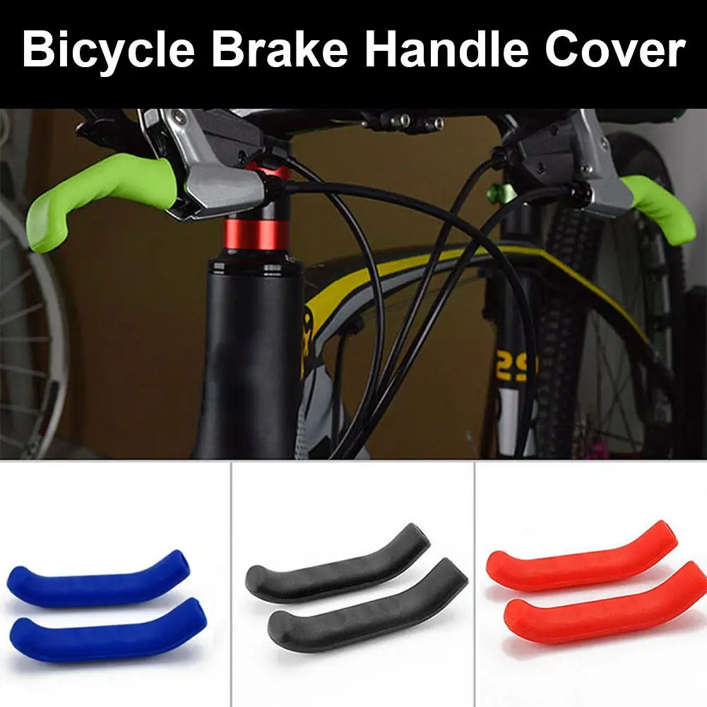 Bicycle Brake Handle Cover Silicone MTB Grips Bicycle Anti-slip Bike Handlebar Bicycle Protective Protect Cover Accessories X7R2