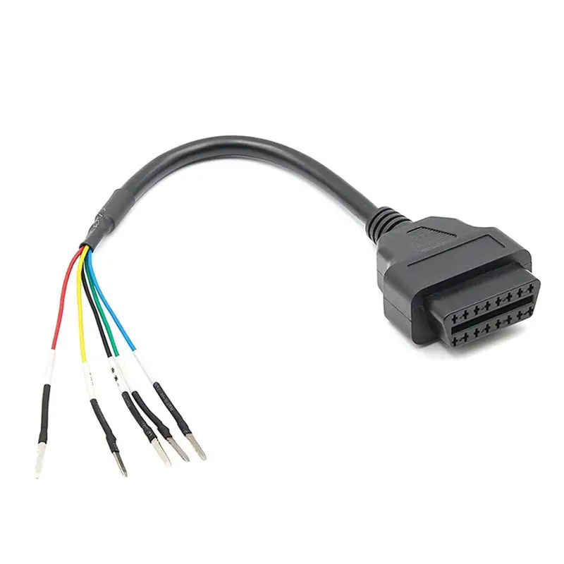 10X 16 Pin OBD OBD2 Female K Line CAN Line Jumper Tester Connector Car Diagnostic Extension Cable Cord Pigtail view 6