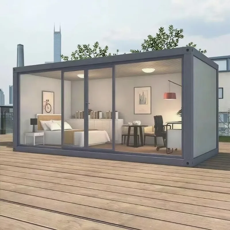 2026 CE Certified Prefab Expandable Mobile House Sandwich Panel Container Office/Guest House Dining Capsule Modular Resort Use H