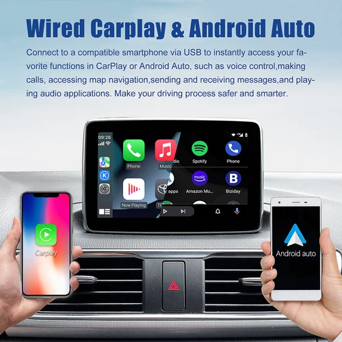 Imagen 2 del producto Kit de actualización automática Mazda Carplay y Android, concentrador OEM TK78-66-9U0C para Mazda 2/3/6/CX3/CX5/CX9/MX5 2014-2021 año (2023 actualizado)