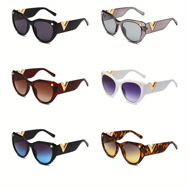 ファッションメガネ、ビッグフレームヒョウ柄 - 男性、女性、スポーツ、パーティー、休暇、旅行、運転、釣り用品、写真小道具