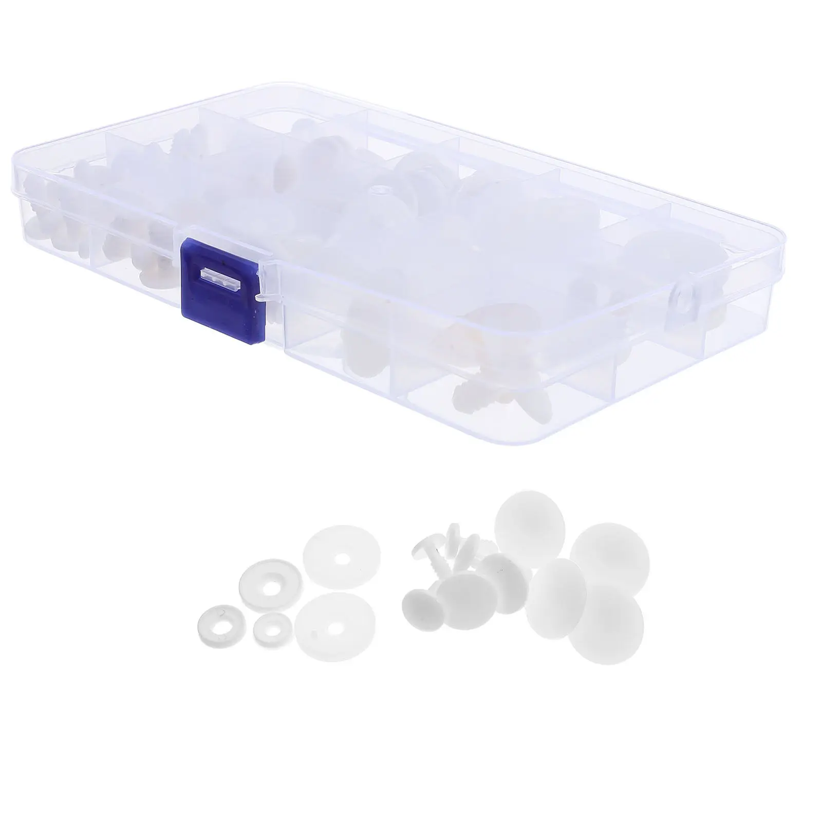 45Pcs Bear Joints Flexible Plastic Rotatable Safety Connectors for DIY Stuffed Animals Craft Making Accessories