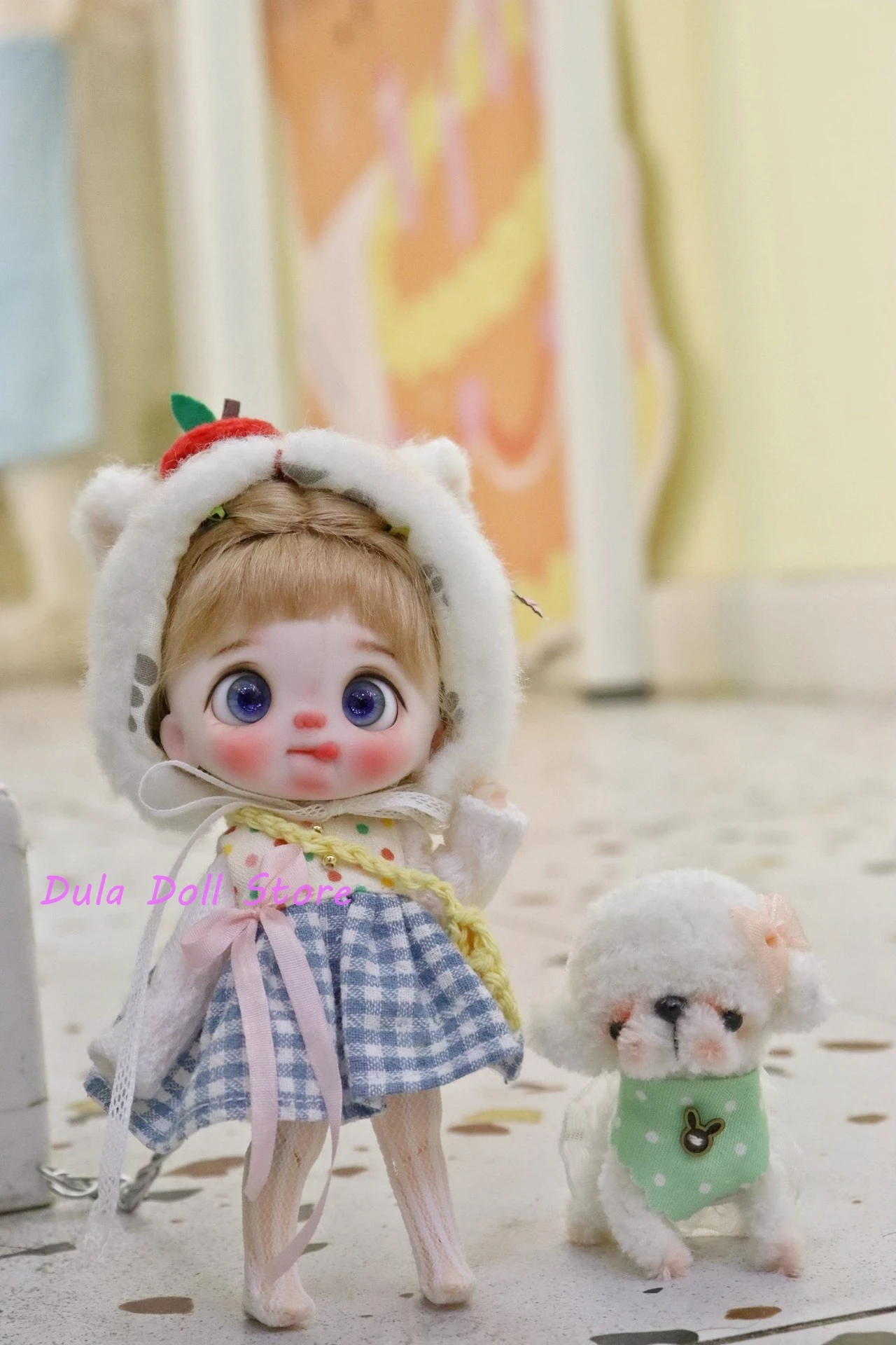 

Dula Doll Clothes Dress little cat set Ob11 gsc Doll Accessories