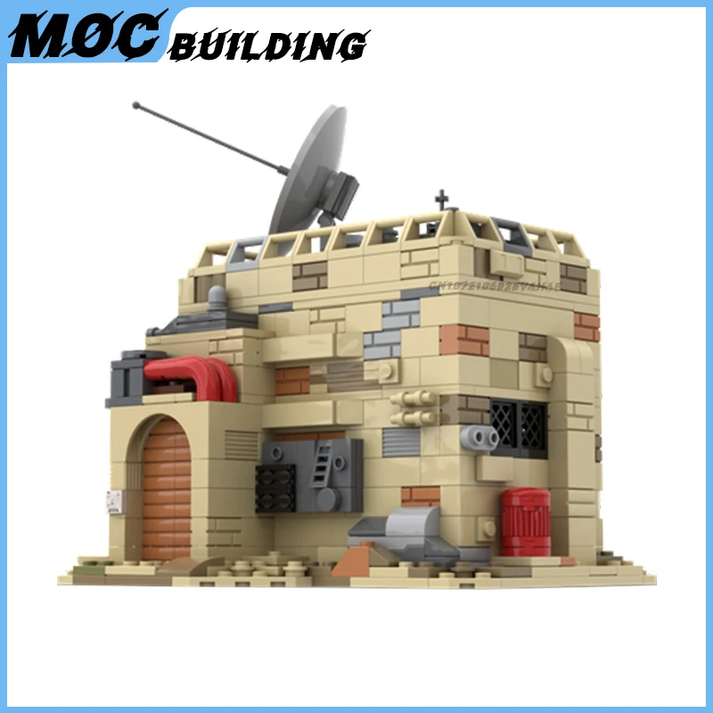 MOC Building Blocks Star Movie Battle Base militare SW House Scene Model Radar Station architettura mattoni assemblaggio fai da te giocattolo regalo