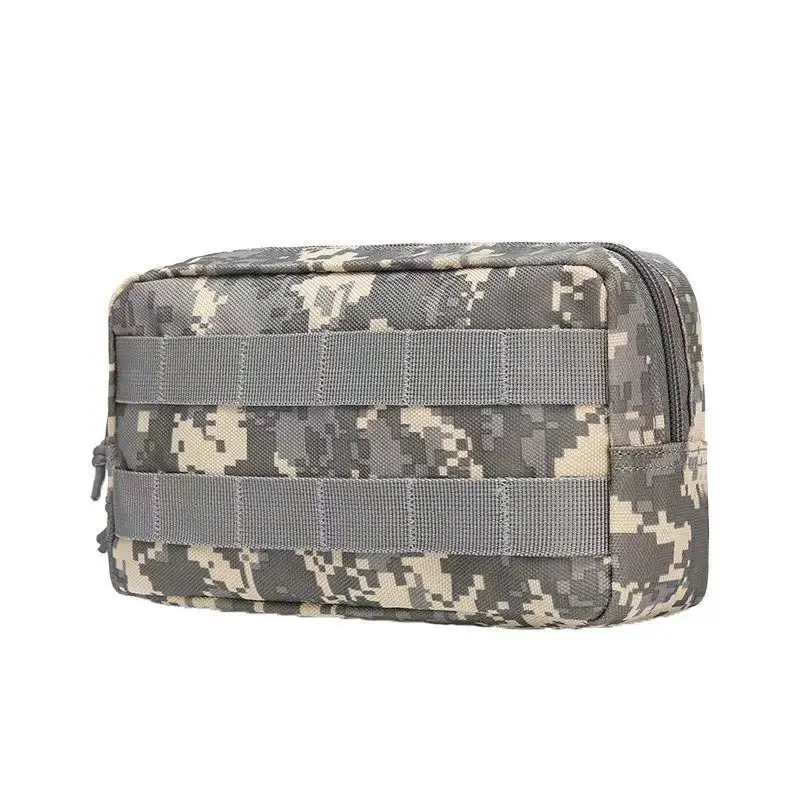 Cinturón de cintura multifuncional para entrenamiento militar, bolsa colgante rectangular para exteriores, bolsa de almacenamiento de herramientas horizontales, viaje para pies