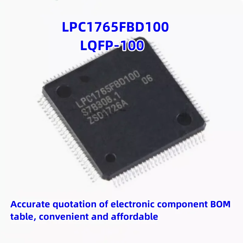 New original LPC1765FBD100 1765FBD LQFP-100 32-bit microcontroller chip ic