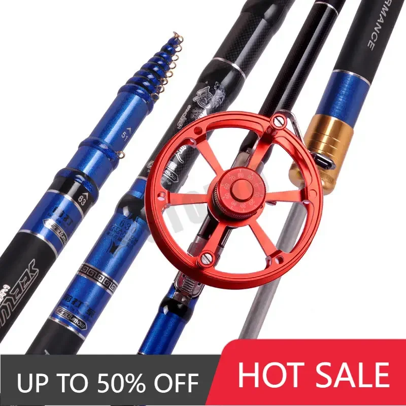 

High Quality Carbon Super Light Fishing Rod Positionable Fiber Telescopic Handle Stream Pole 3.6M 5.4M 7.2M 8.1M Travel Carp Rod