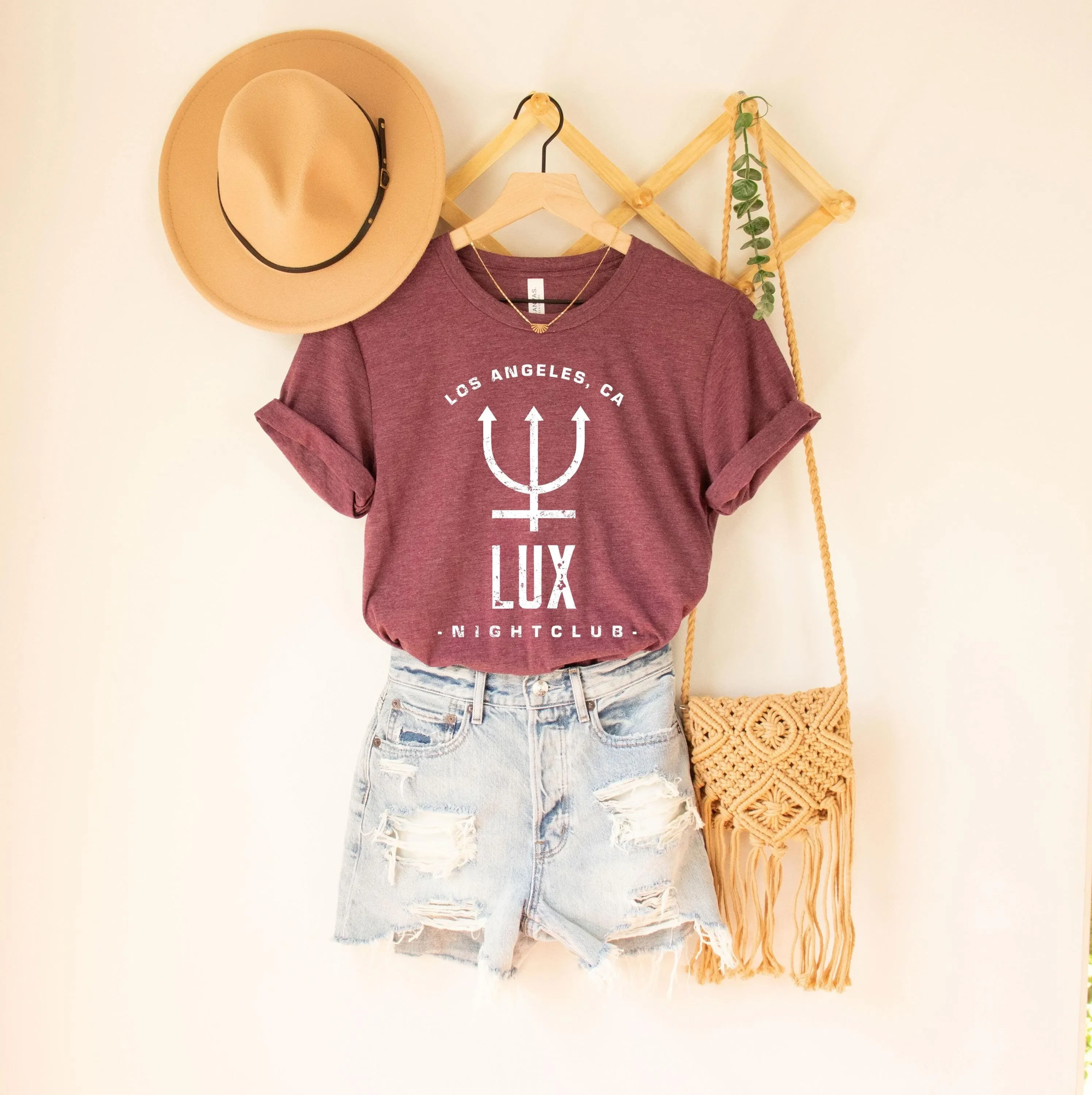 Lux T Shirt Lucifer Morningstar TV Show Nightclub Los Angeles Tom Ellis