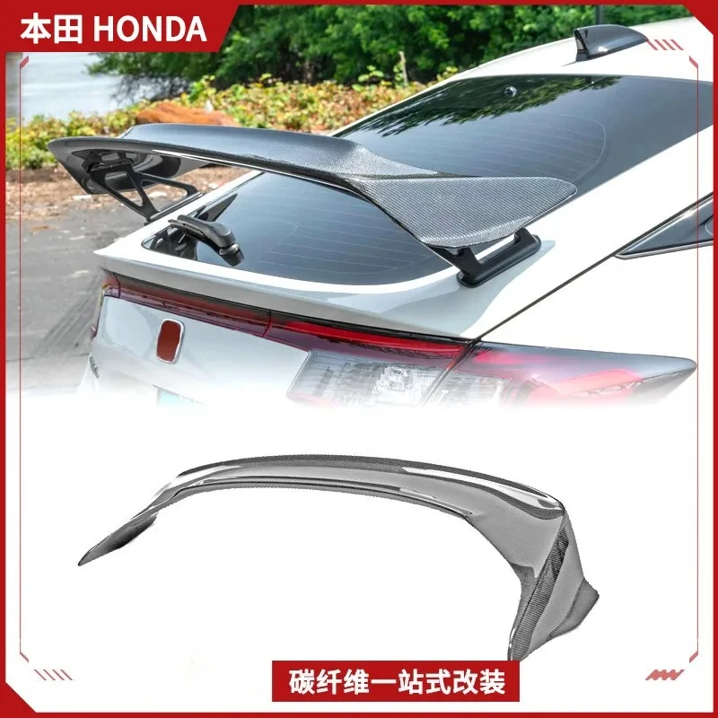 SAAR Compatible with Honda Civic Type R FL5 Carbon Fiber Modification Parts EPA Version Rear Spoiler Fixed Wind Tail Wing