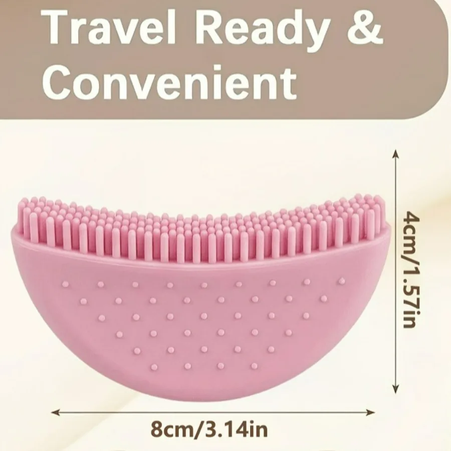 Ergonomic Silicone Face Massage Brush, Lymphatic Drainage & Contouring Tool, Depuffing & Lifting, Home Travel Self-Care view 2