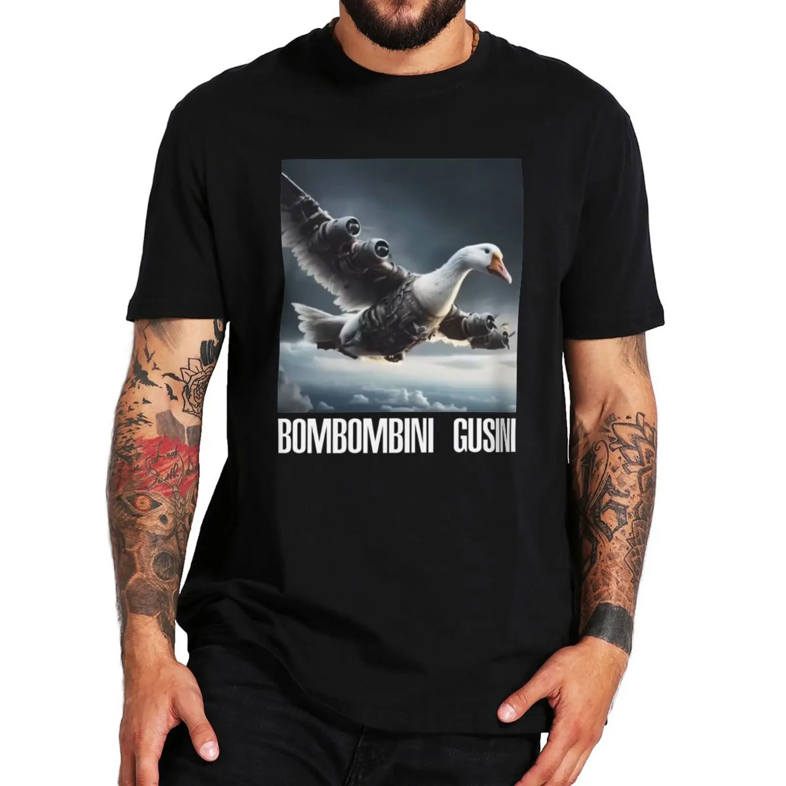 

Bombombini Gusini T Shirt Cute Italian Brainrot Art Y2k Tee Tops 100% Cotton Soft Unisex O-neck Summer T-shirts EU Size