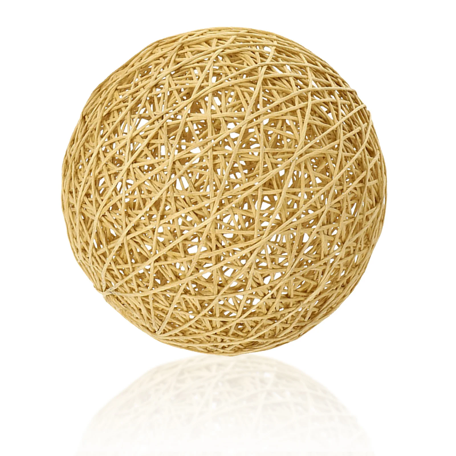 Woven Lamp Shade Rustic Style Pendant Lampshade For Home Decor Ceiling Hanging Light Large Decorative Cover Simple Natural