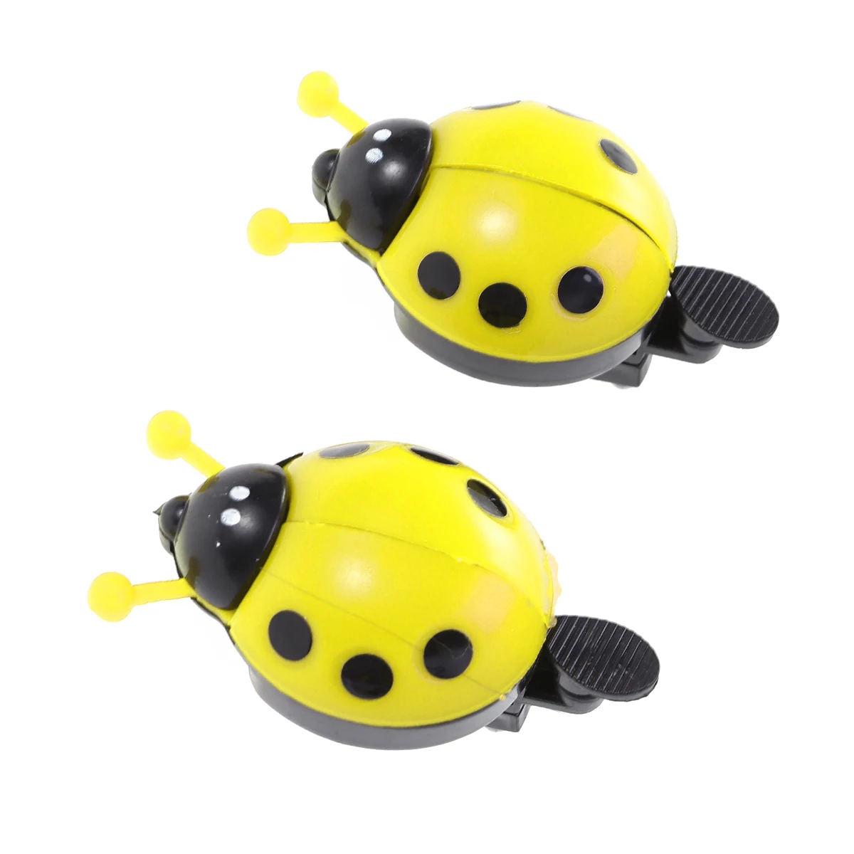 

2Pcs High Quality Childrens Bicycle Bells Handlebar Alarm Cute Chrysanthemum Pattern Easy to Install Yellow Bike Ladybug Bells