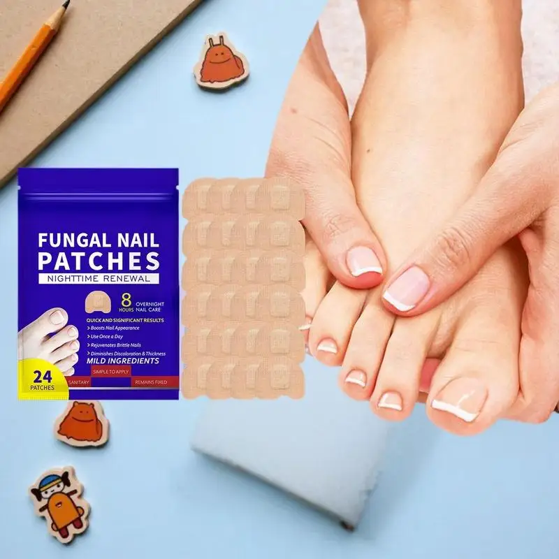 Remendo de reparação de unhas remendo de fungo da unha pegajoso cuidados com as unhas encravadas correção adesivo paroníquia tratamento de unhas remendo