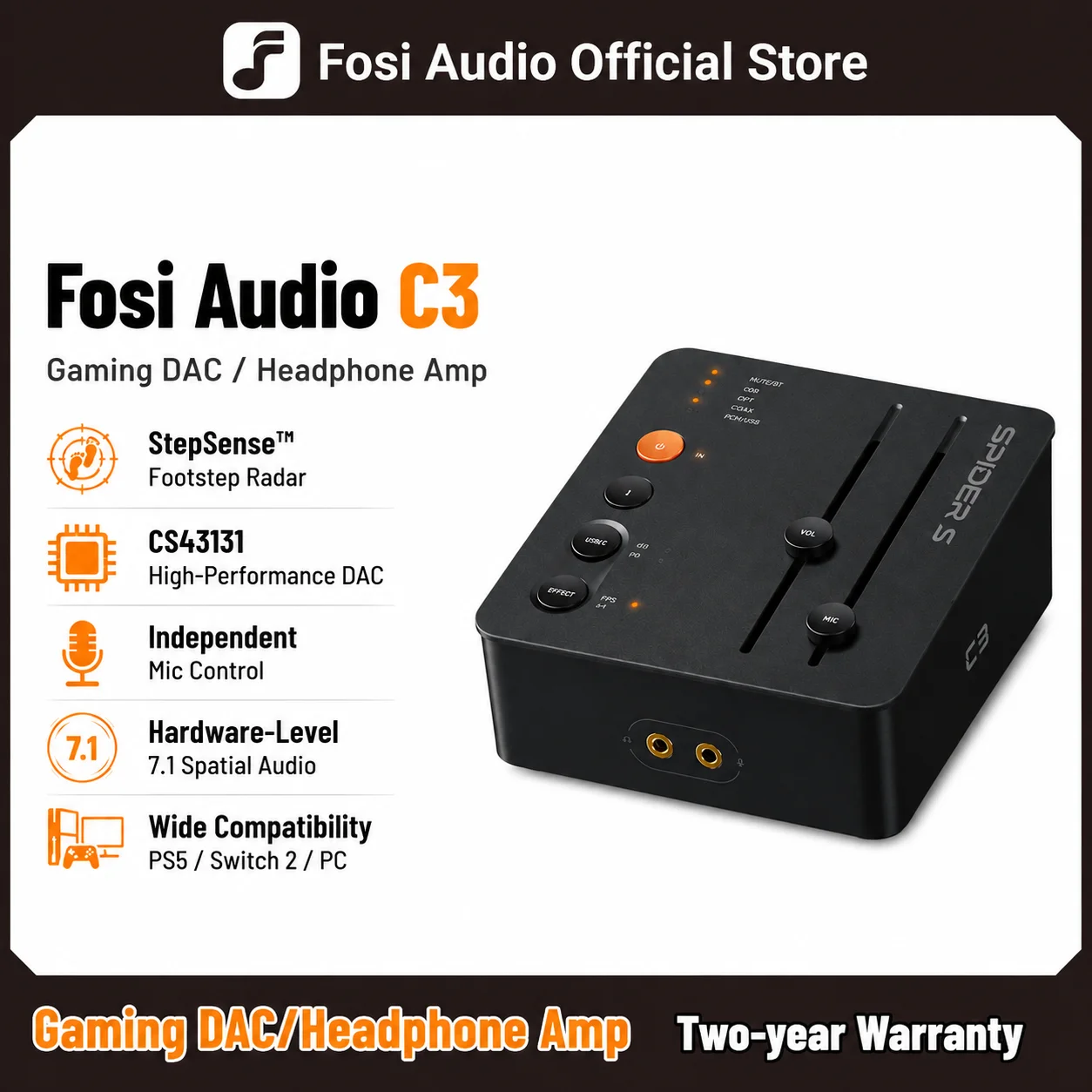 Pc Gaming Ps5 - Fosi Audio C3 External Gaming Sound