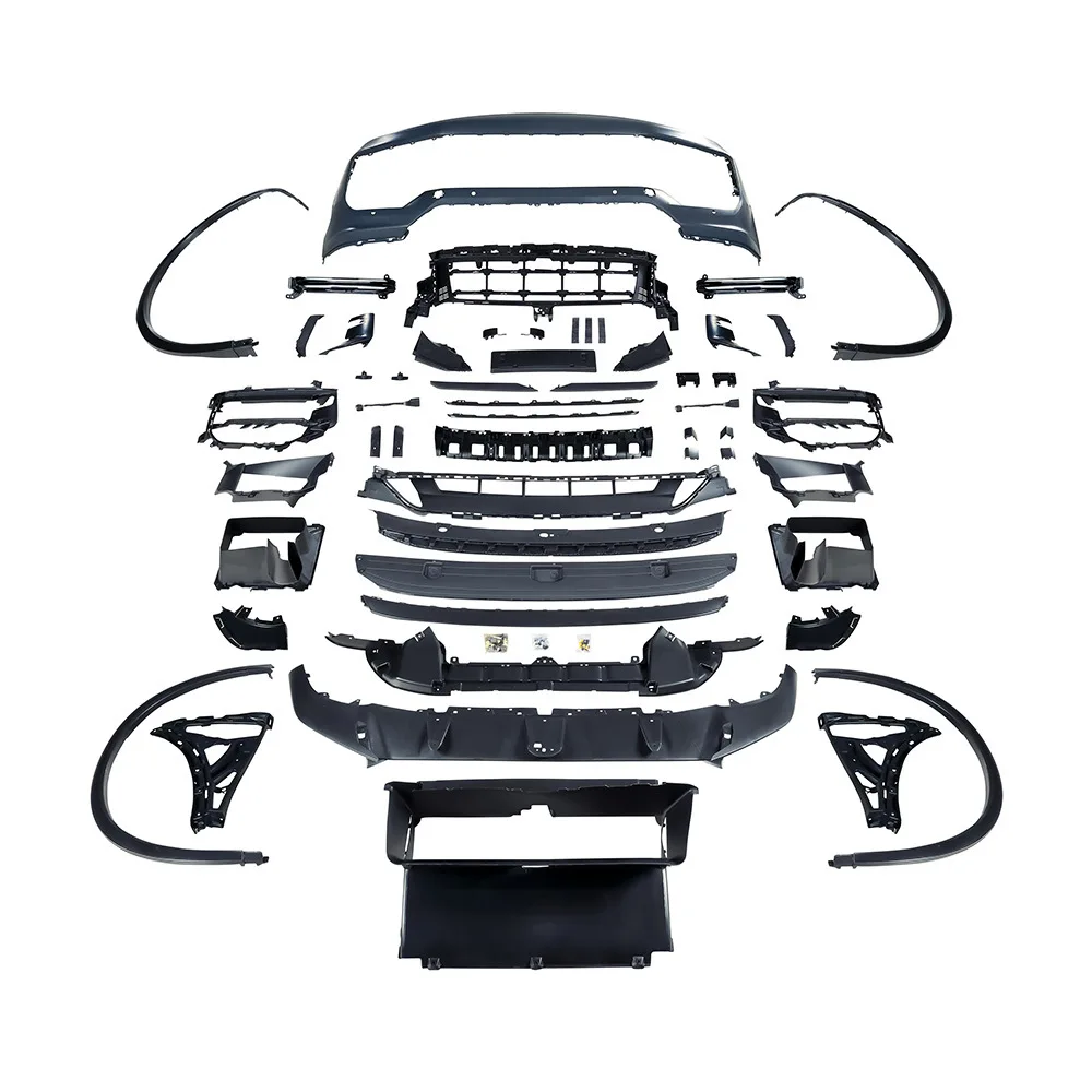 

Подходит для переднего бампера в сборе 15-17 Cayenne 958.2 модифицирована до 9Y0.2 Turbo GT включает дневные ходовые огни и