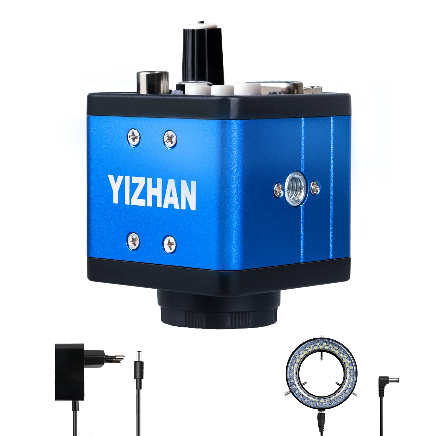 Yizhan HD 1080P 4K Digital Mircoscope HD HDMI USB VGA Mircoscope C-Mount Kamera 2K 1-150X Zooms 0,5X Barlow Objektiv Starker Ständer – Detail 35