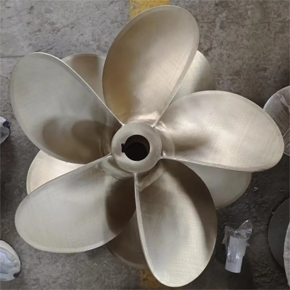 Customizable 3-7 Blades Marine Propeller Bronze And Stainless Steel Available Bronze Propeller Ship Propeller