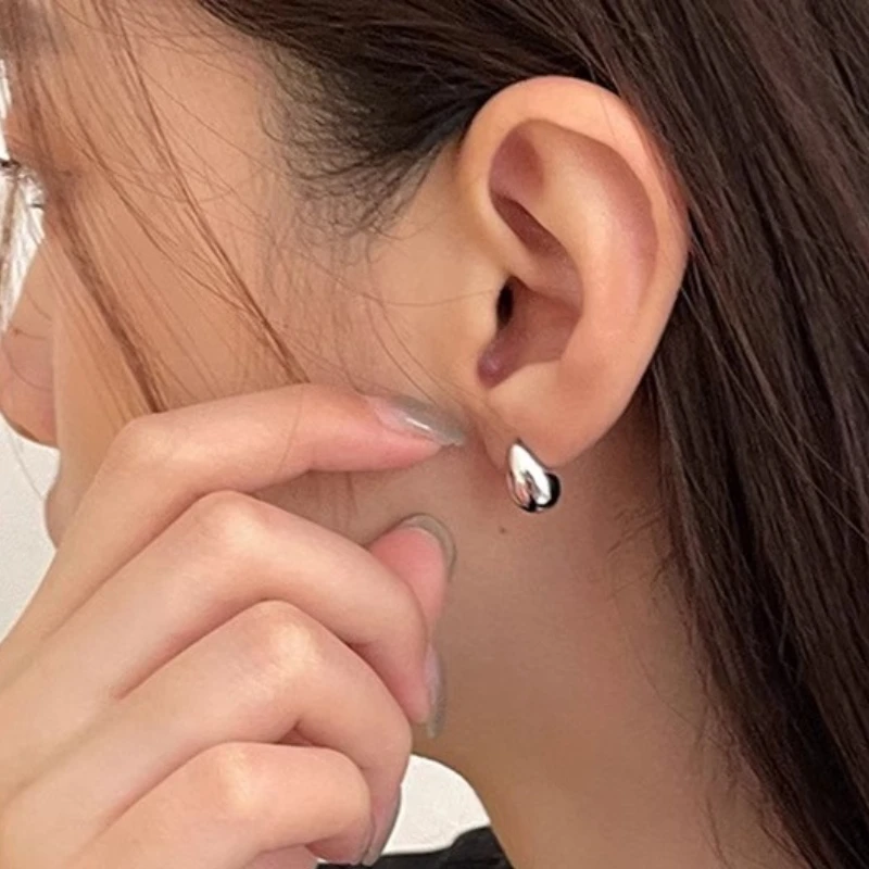 ENSHIR Small Water Drop Stud Earrings for Women Fashion Personality Party Daily Jewelry Gifts Wholesale