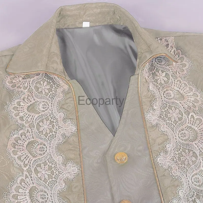 Disfraz de Steampunk Medieval para hombre, chaqueta de esmoquin de Cosplay de Príncipe Vintage renacentista, disfraces de eduardianos victorianos de Halloween, nuevo