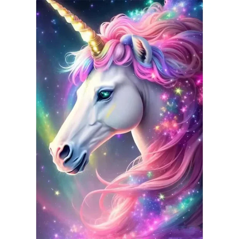

AB Diamond cross stitch unicorn 5D DIY Diamond embroidery rhinestone painting Diamond Painting