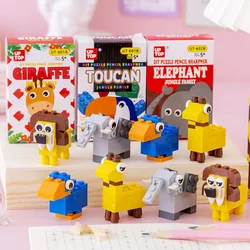 1pcs Student Creativity Assemble Pencil Sharpener Blocks Kawaii Sharpener Kindergarten Prize Gift Stationery Supplies