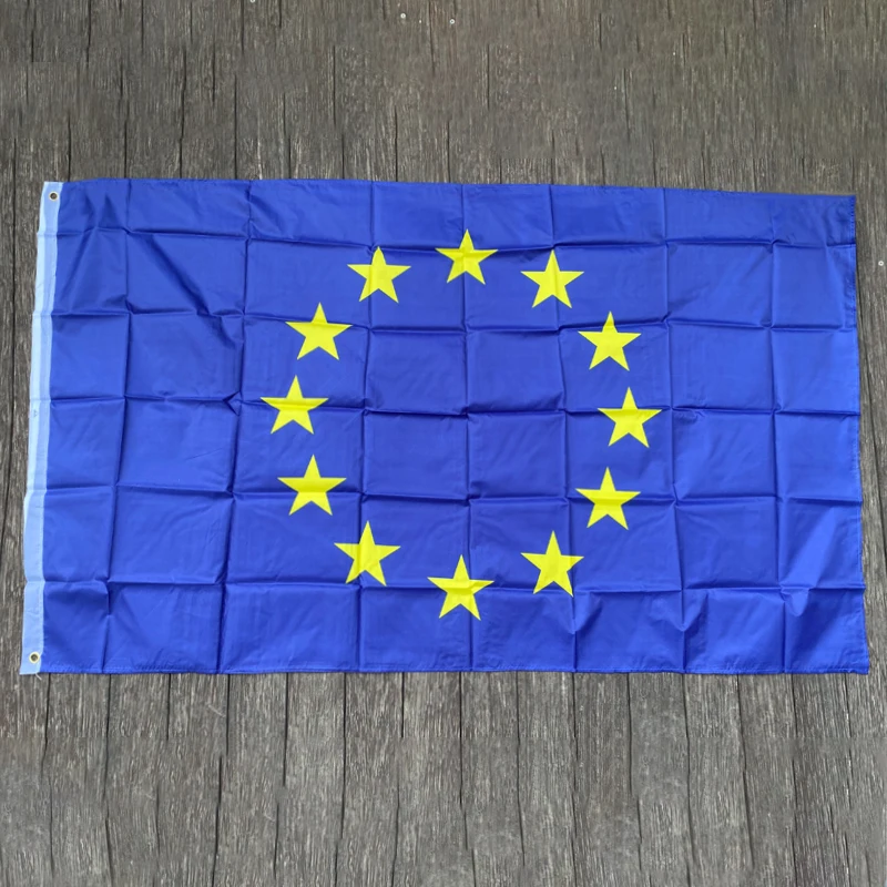 xvggdg 3x5 FTs European Union EU Flag 90*150cm Euro Flag of Europe super-polyester  Council of Euro flag