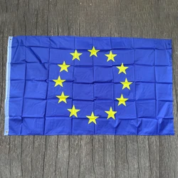 xvggdg 3x5 FTs European Union EU Flag 90*150cm Euro Flag of Europe super-polyester Council of Euro flag