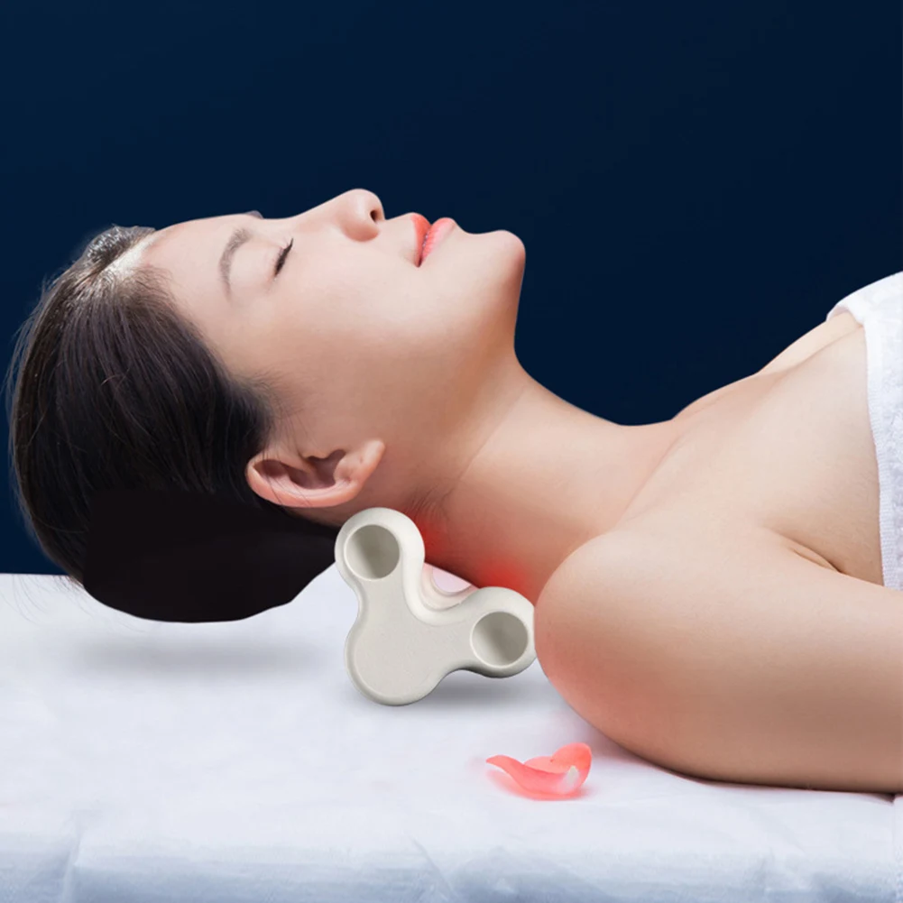 

Cervical Traction Pillow Stress Relief Acupuncture Point Massager Trigger Point Neck Stretcher for Shoulder Spine Back Waist