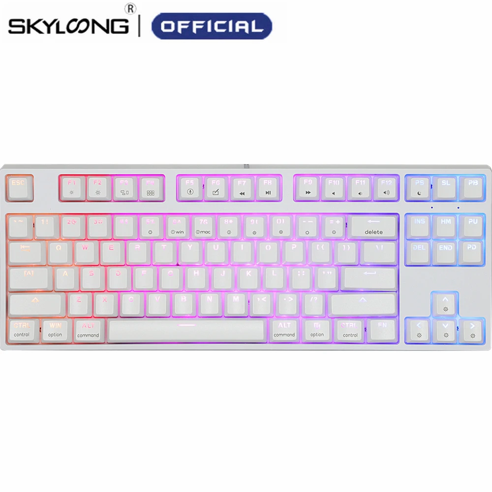 

SKYLOONG GK87 87 Key Mechanical Keyboard 80% SK87 Optical Switch Hot Swappable RGB Musical Gamer Gaming Keyboards for PC Win Mac