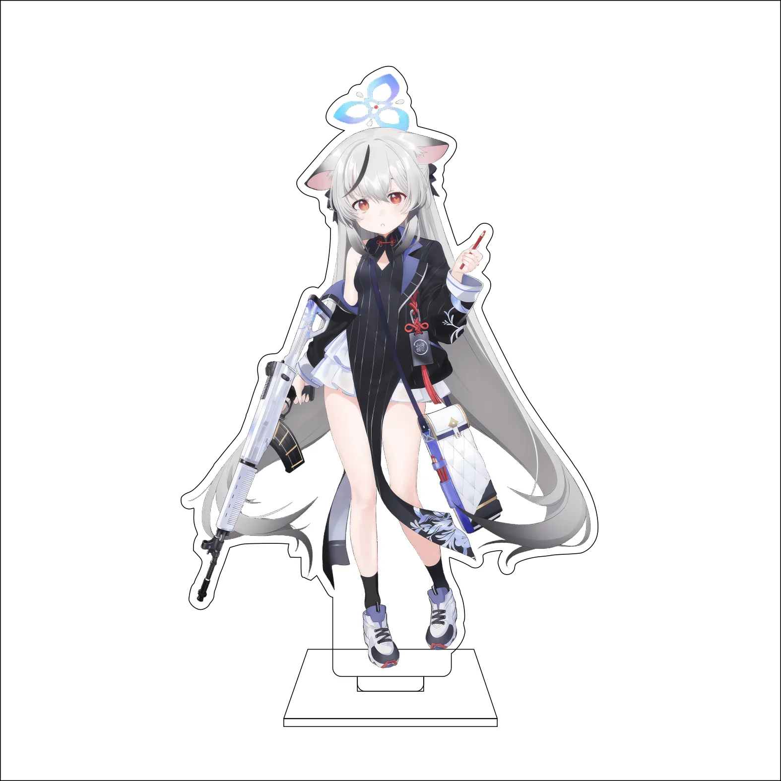 16CM Anime Blue Archive Cosplay Acrylic Figure Stand Plate Rikuhachima Aru Asagi Mutsuki Mutsuki Kurodate Haruna Ornaments Gifts view 5