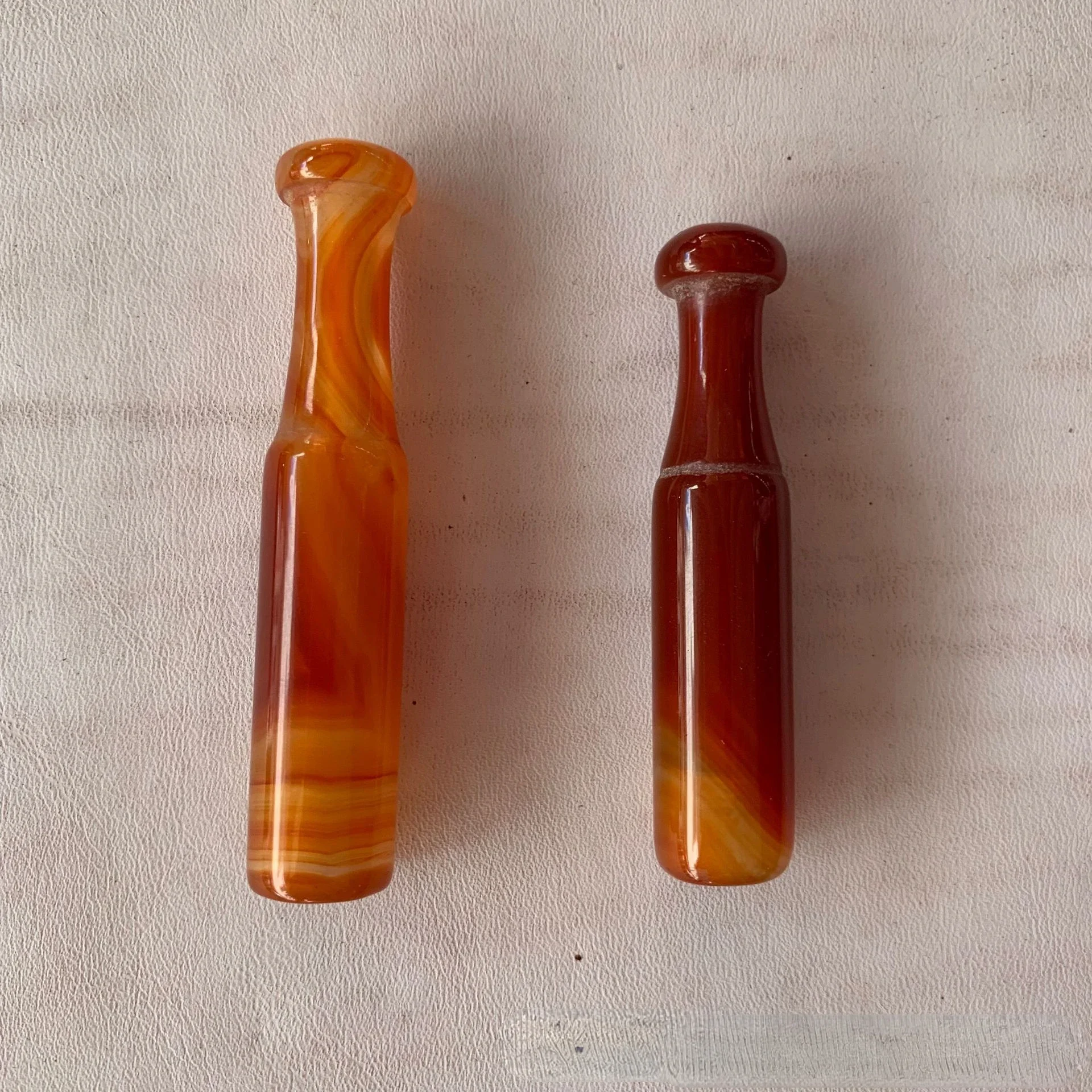 Red agate dry cigarette holder personal high-quality Reduce Tar Jade ware, jade stone smoking bag Men Gift Smoking Gadgets