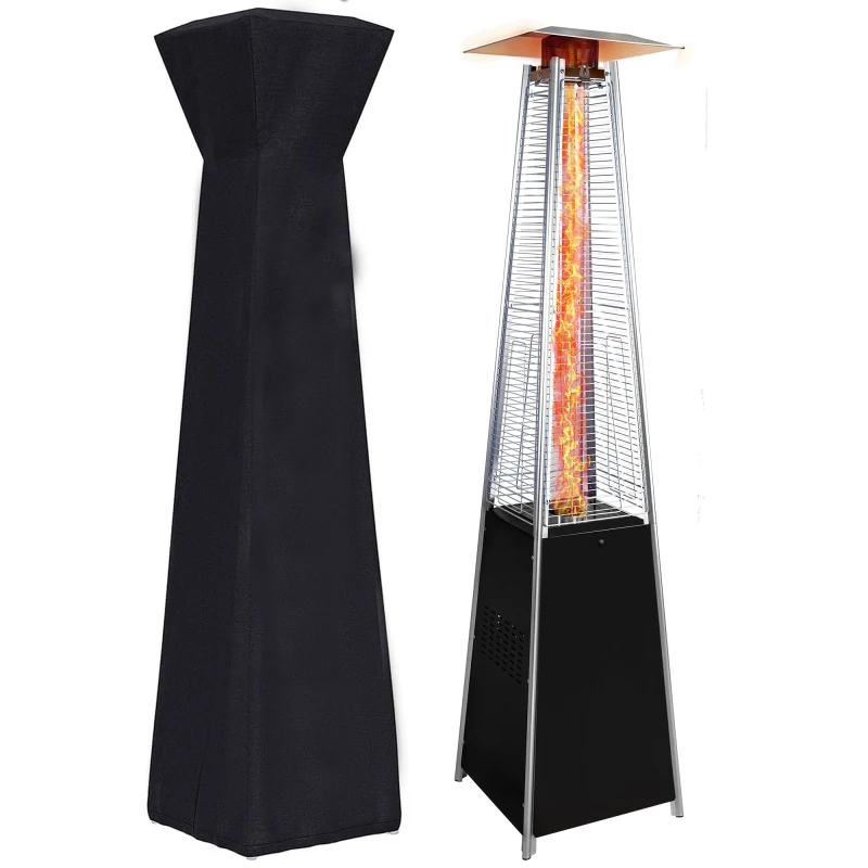 

Patio Heater 48000 BTU Outdoor Heaters For Patio Propane With Detachable Wheels Protective