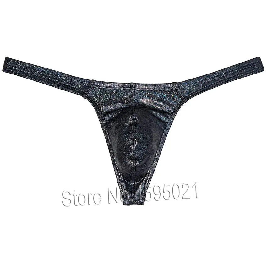 

Мужские трусы-стринги из искусственной кожи с эффектом объема, танга, клубная одежда, блестящие, привлекательные