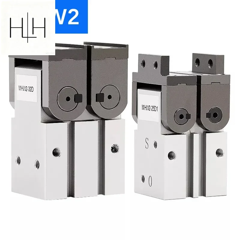 HLH MHW2 Air Gripper Pneumatic Finger 180° Angular Type Rack Pinion Type Air CylinderMHW2-20D/D1 MHW2-25D/D1 MHW2-25D MHW2-32D/D