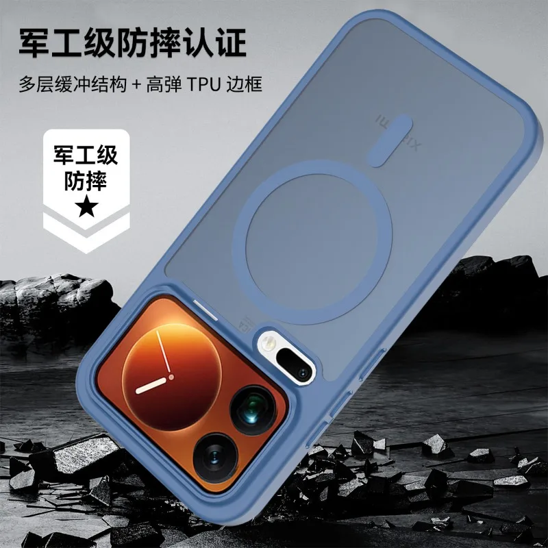 Für Xiaomi 17 Pro Max 17pro Magnetische Matte Transluzente PC Stoßfeste Hülle für Mi 17promax für Magsafe Kabelloses Laden Cover – Detail 4