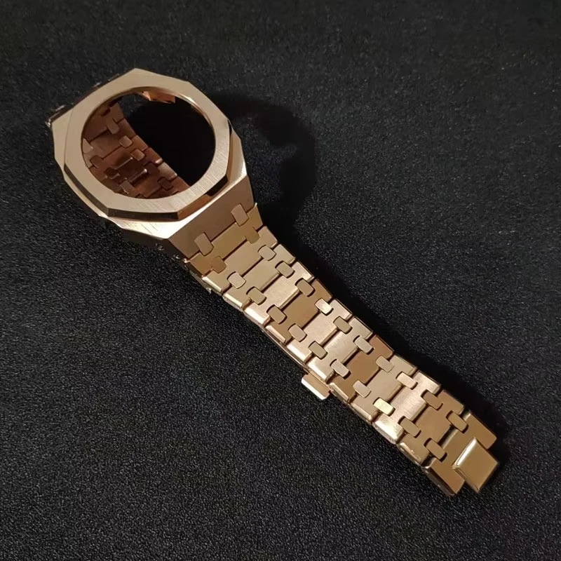 Stainless Steel Case & Watch Strap Replacement Mod Kit