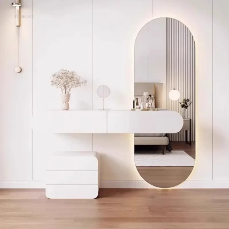 slim fit dress slacks Wall Mounted Dressing Table Wall ( Mirror With Shelves )  Looto.pk