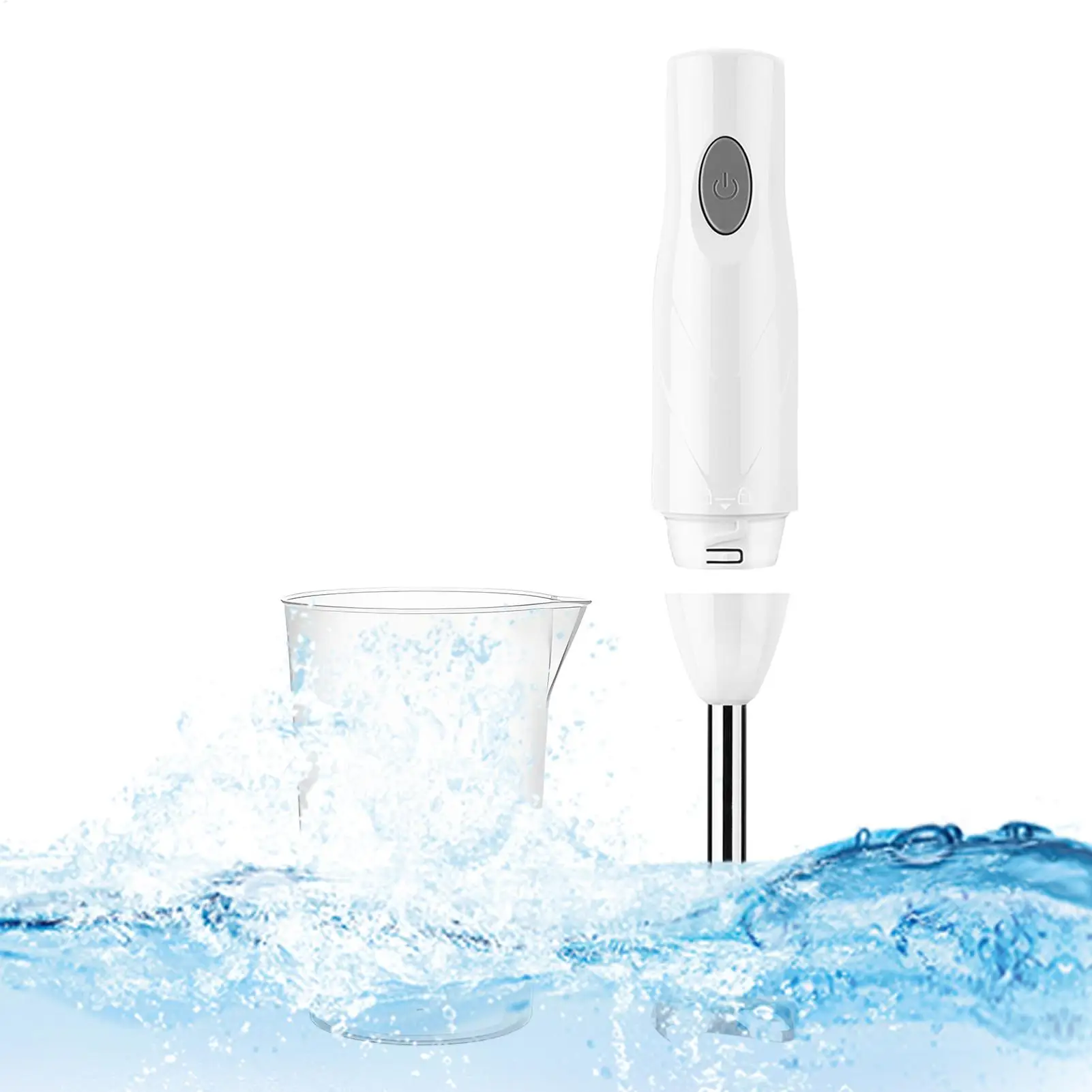 

Immersion Hand Blender Powerful Food Mixing Stick Kitchen Cooking Gadget For Drinks Bar Home Baby Meal Latte Smoothies Travel