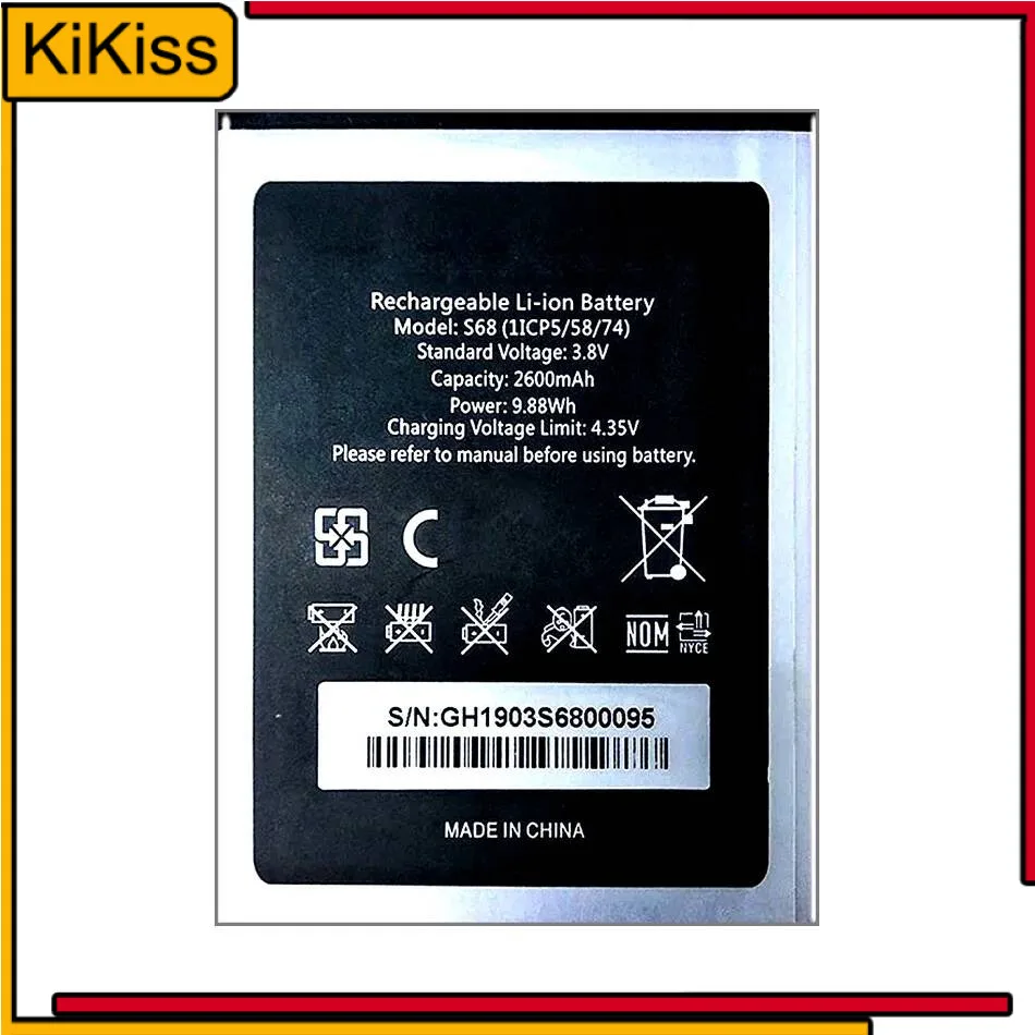 

For Oukitel S68 C16 Pro Mobile Phone Battery Reliable Replacement 2600mAh