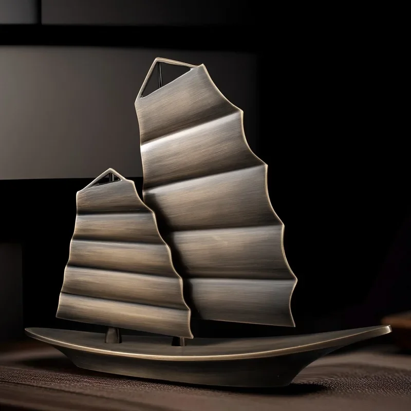 Zeilkantoor desktop volledig koperen entree decoratie soepel zeilen huis licht luxe ornament woonkamer TV-kast