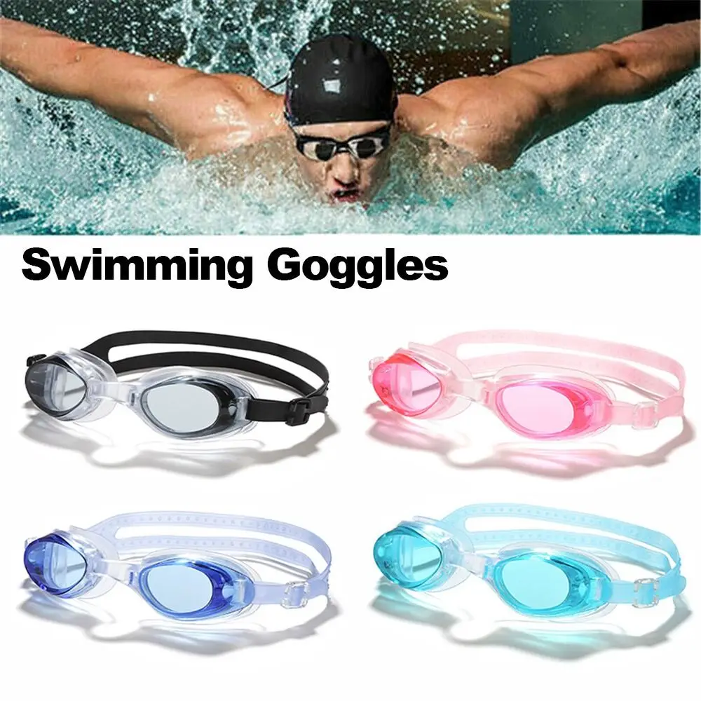 Gafas de buceo duraderas Anti UV para hombres y mujeres, gafas de natación HD con tapones para los oídos, bolsa de almacenamiento