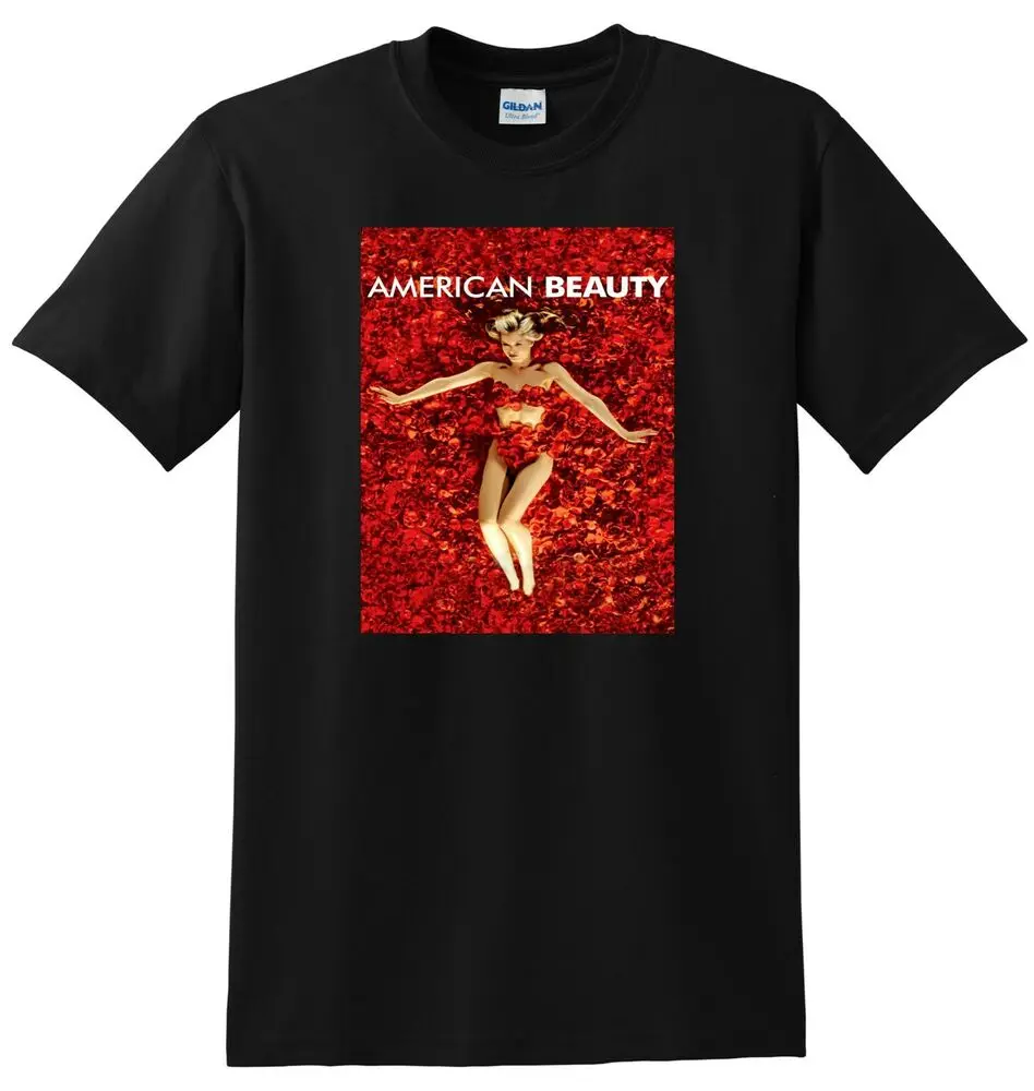 AMERICAN BEAUTY T SHIRT 1999 4k Bluray Dvd Cover Poster Tee For Man Woman Short Summer Tees Casual Cotton Luxury Brand