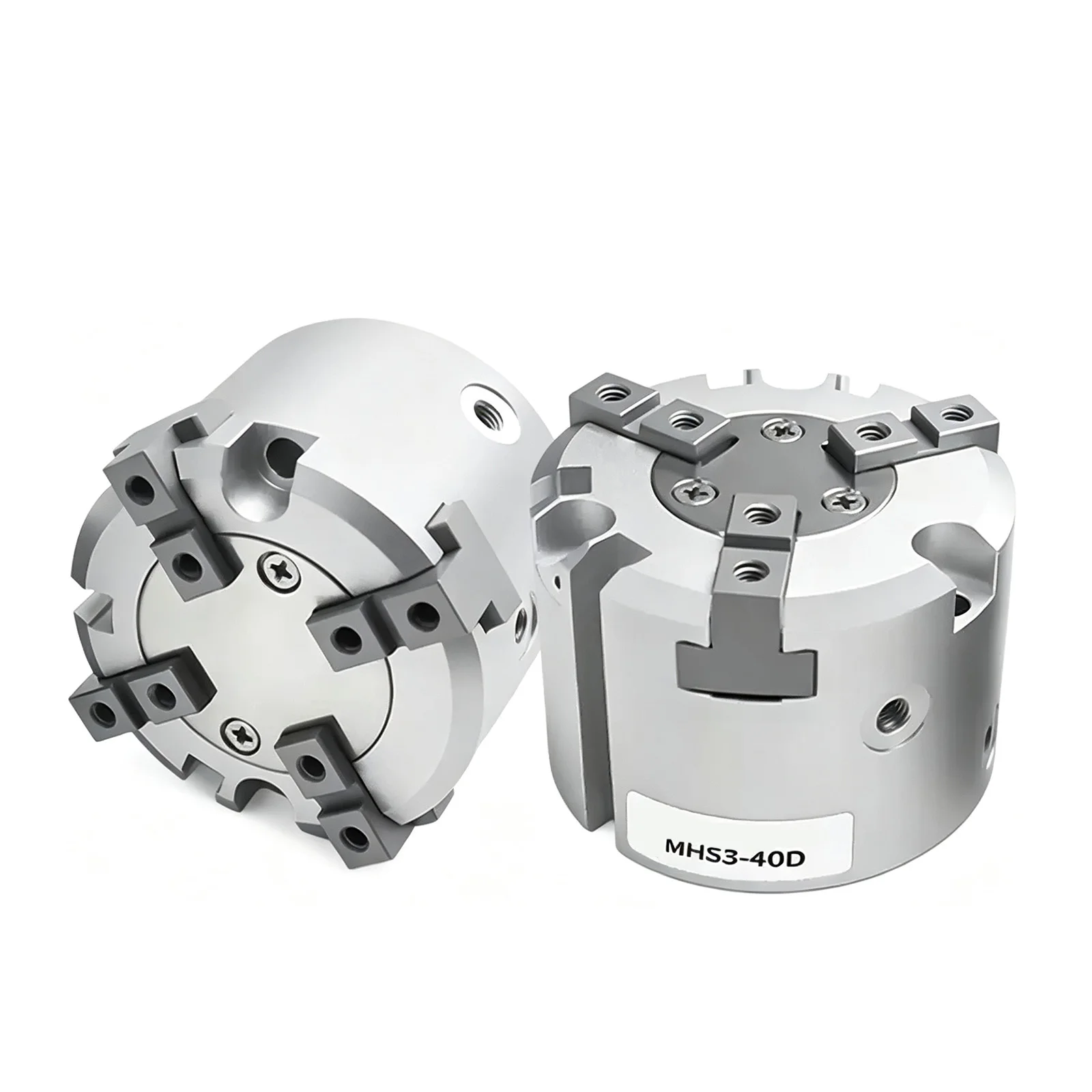 MHS3 Series Single Acting 3-Jaw Pneumatic Chuck Finger Cylinder 3-Finger Air Gripper Pneumatic Claw for Automation Equipment