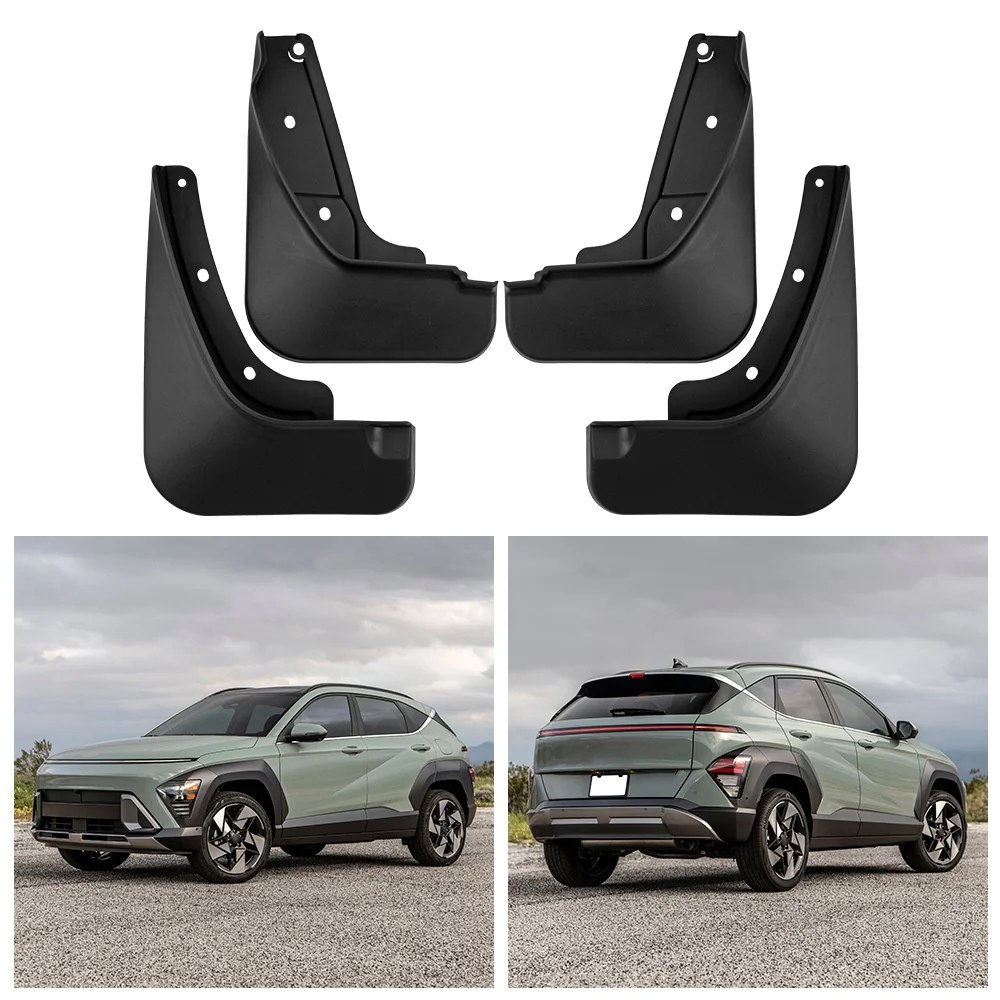 MudFlaps for Hyundai KONA 2024 Hybrid Mudguards Mud Flaps Splash Guards Front Rear Wheels Fender Car Accessories