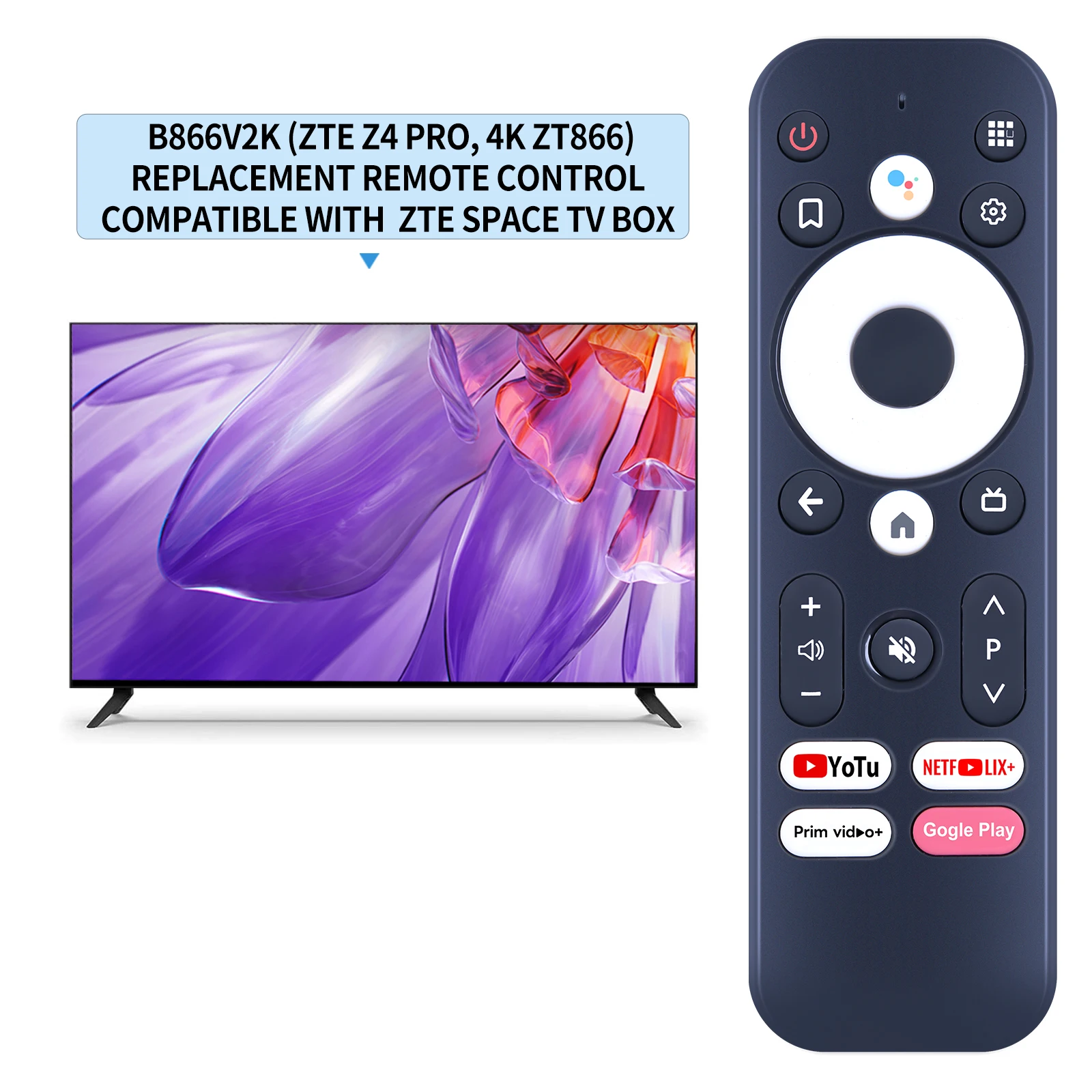 Remote control for ZTE B866V2K (ZTE Z4 Pro, ZTE Space TV Box 4K