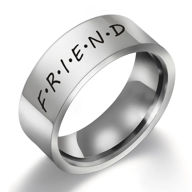 2022 New Simple Ring Friend Couple Titanium Steel Pair Ring Personalized Fashion Jewelry Can Be Customized In Batch